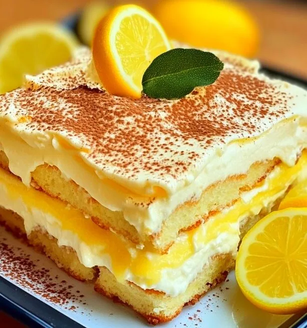 Tiramisù al Limone: Un Dolce Fresco e Goloso dal Sapore Unico!”