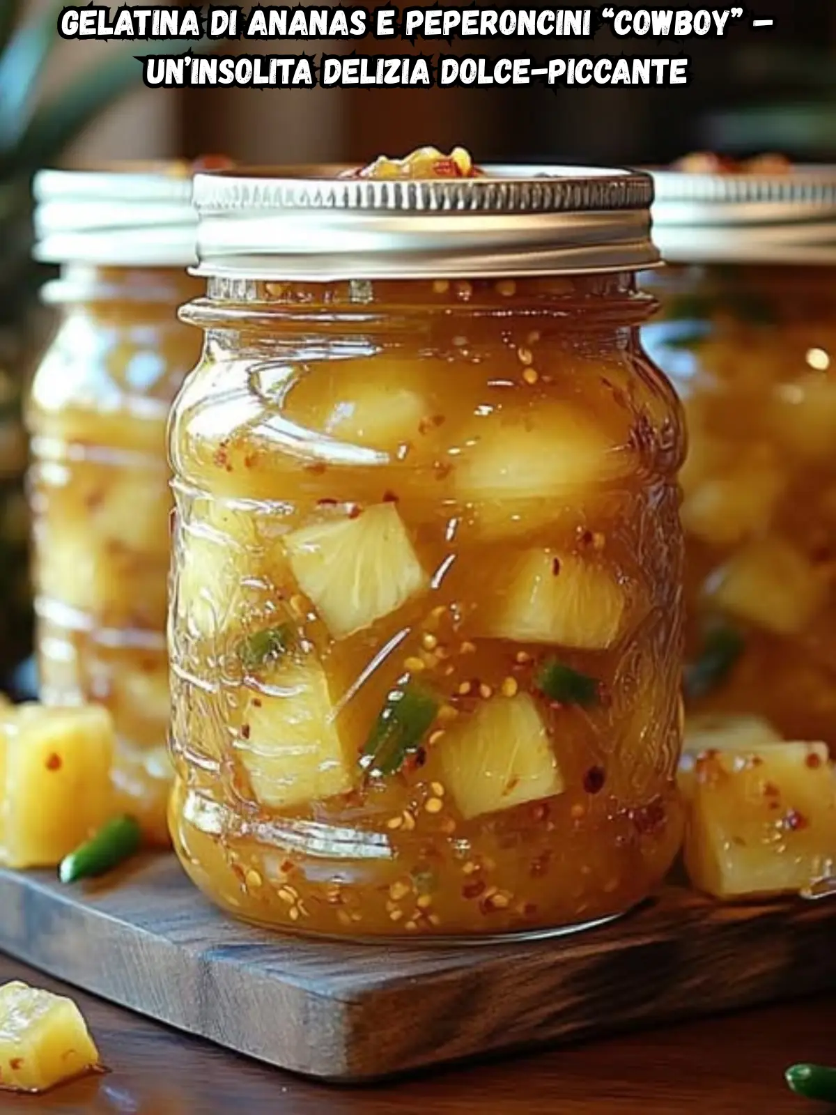 Gelatina di Ananas e Peperoncini “Cowboy” – Un’Insolita Delizia Dolce-Piccante