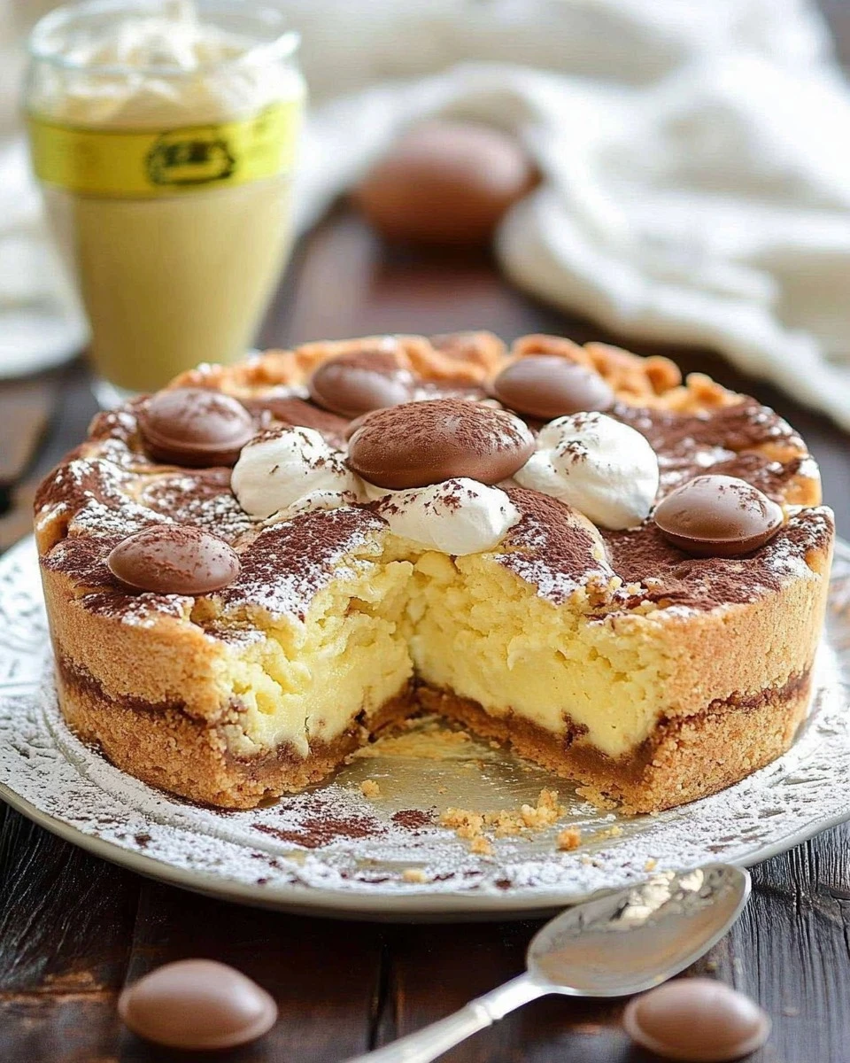 TORTA CREMA E AMARETTI