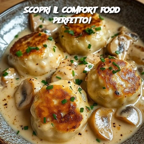 Scopri il comfort food perfetto! Queste Polpette di Patate con Salsa di Funghi faranno il miracolo!