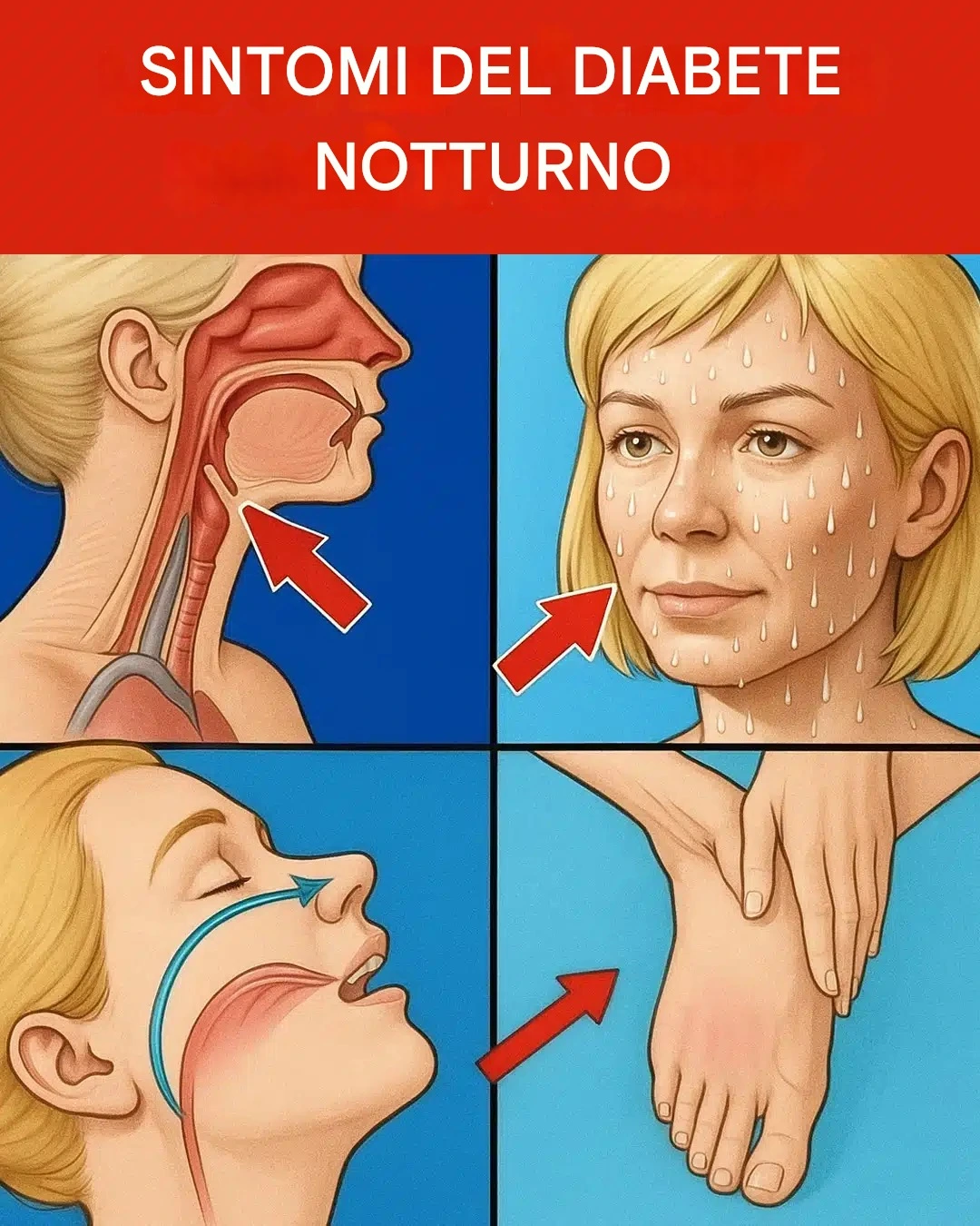 5 sintomi del diabete che compaiono di notte