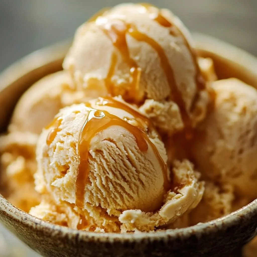 Gelato Fatto in Casa al Caramello Salato