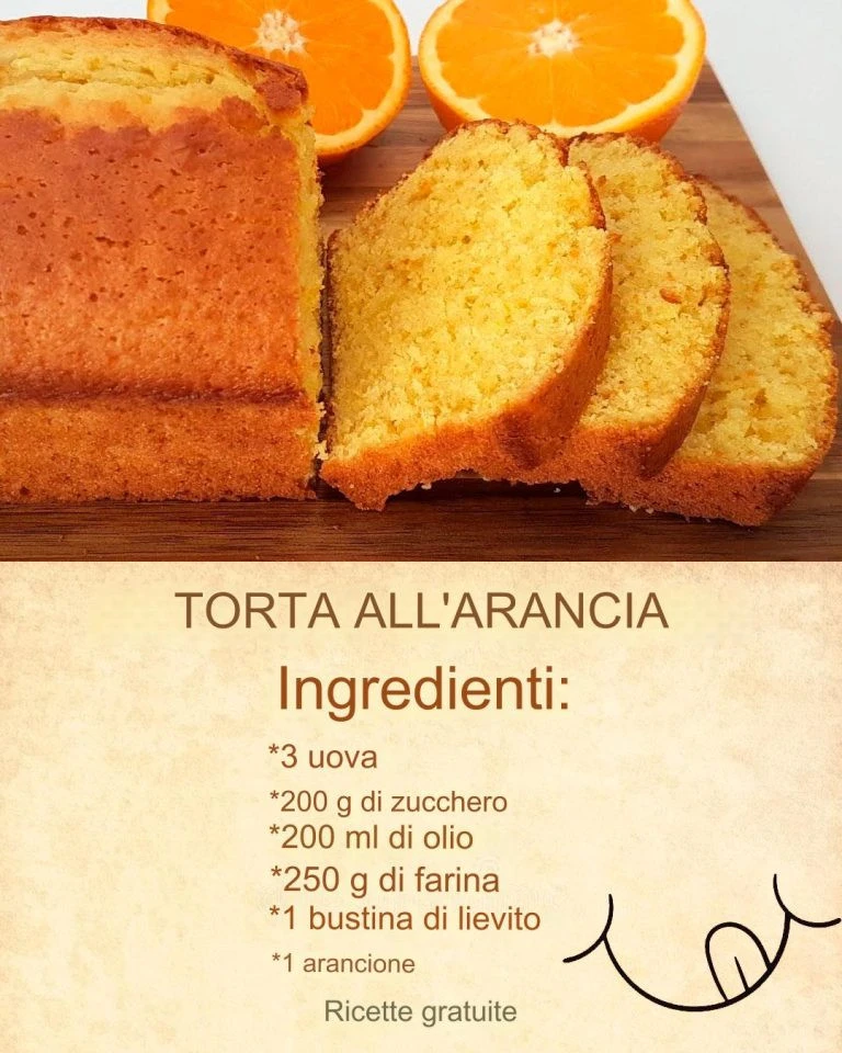 TORTA ALL’ARANCIA FATTA IN CASA