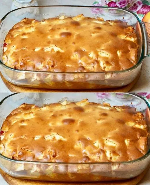 Una torta di mele che si scioglie in bocca! In pochi minuti di lavoro! Veloce, semplice e molto delizioso!