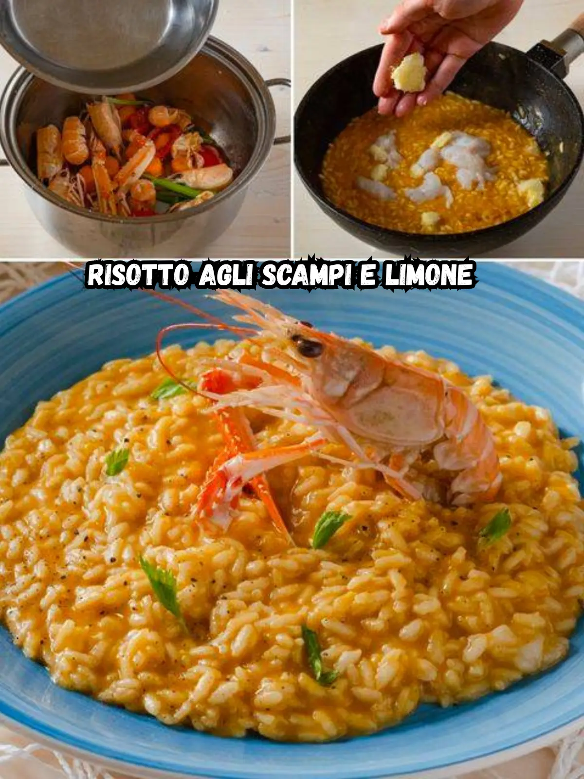 Risotto agli scampi e limone: un primo piatto cremoso e profumato dal gusto raffinato