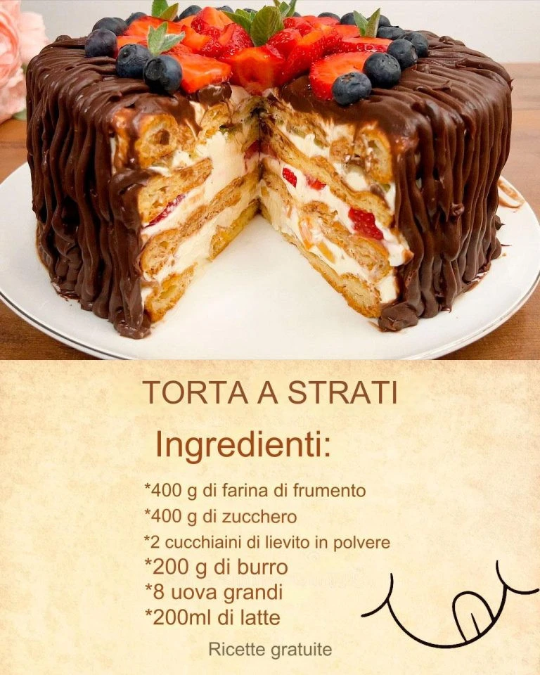 TORTA A STRATI 😋