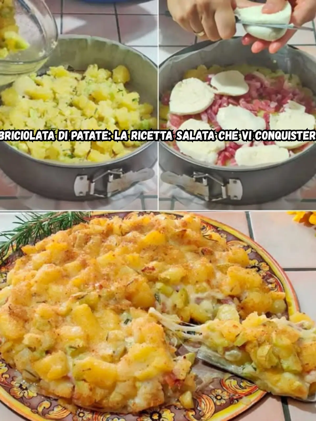 Sbriciolata di patate: la ricetta salata che vi conquisterà