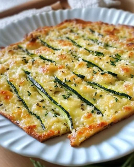 La Schiacciatina di Zucchine – La Ricetta Perfetta con 195 Kcal Una Golosa Schiacciata di Zucchine Leggera e Saporita