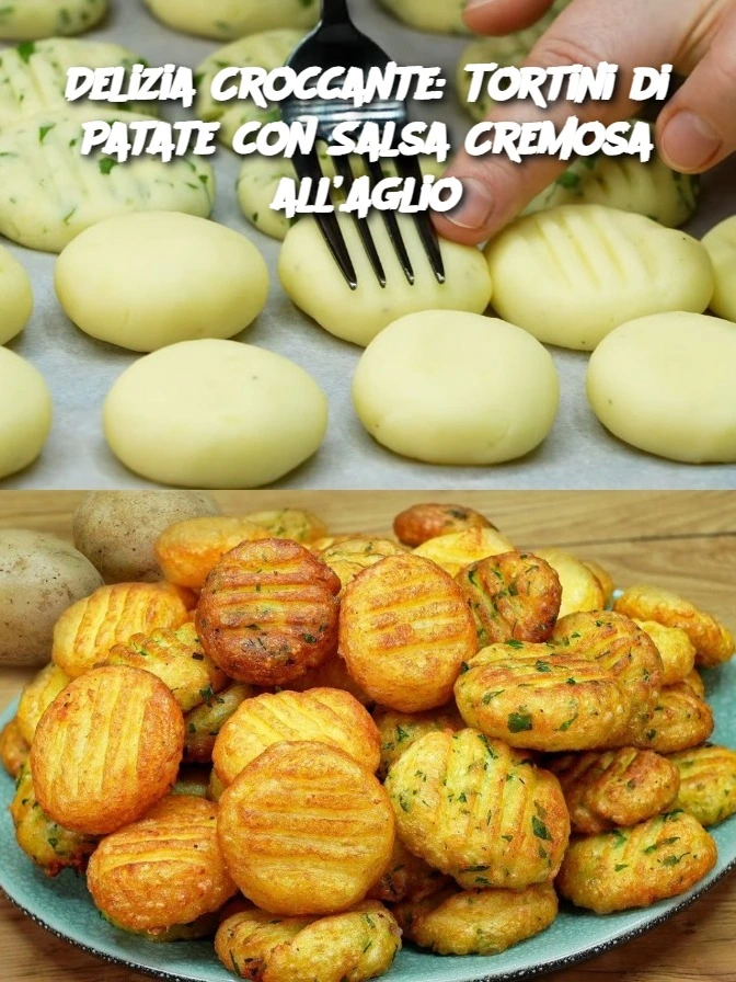 Delizia Croccante: Tortini di Patate con Salsa Cremosa all’Aglio