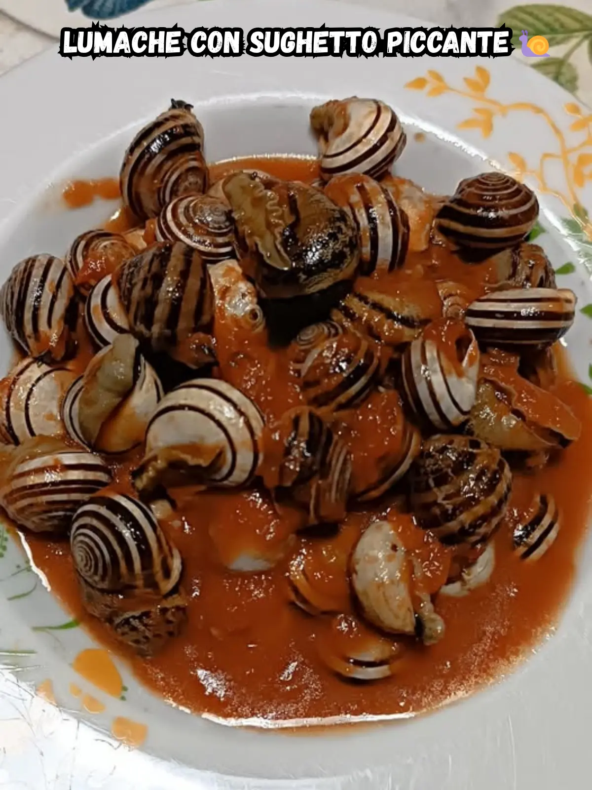 Lumache con sughetto piccante