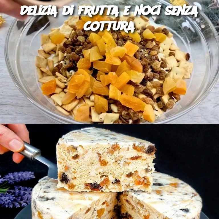 Delizia di frutta e noci senza cottura