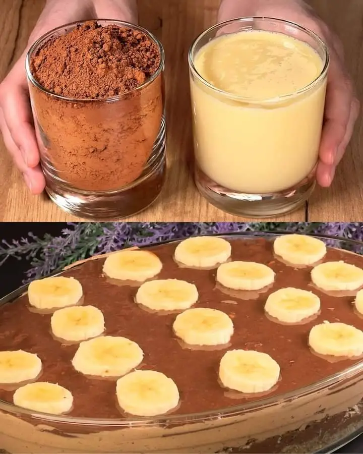 Torta decadente alla banana, al cioccolato e alle noci senza cottura