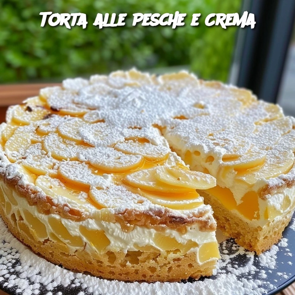 Torta alle Pesche e Crema