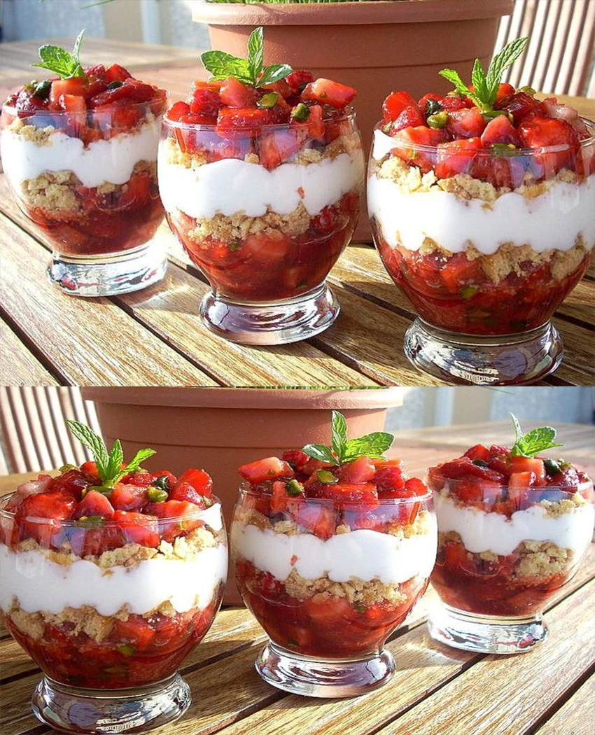 Delizie dell’Estate: Tartare di Fragole, Pistacchi e Frollini