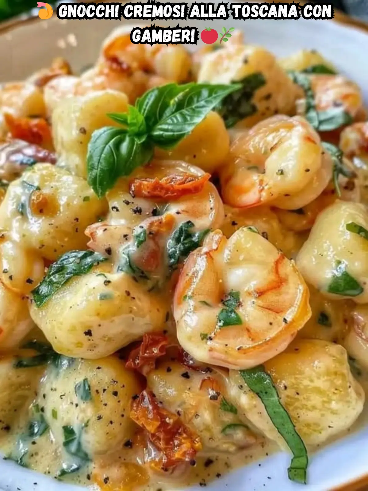 Gnocchi Cremosi alla Toscana con Gamberi