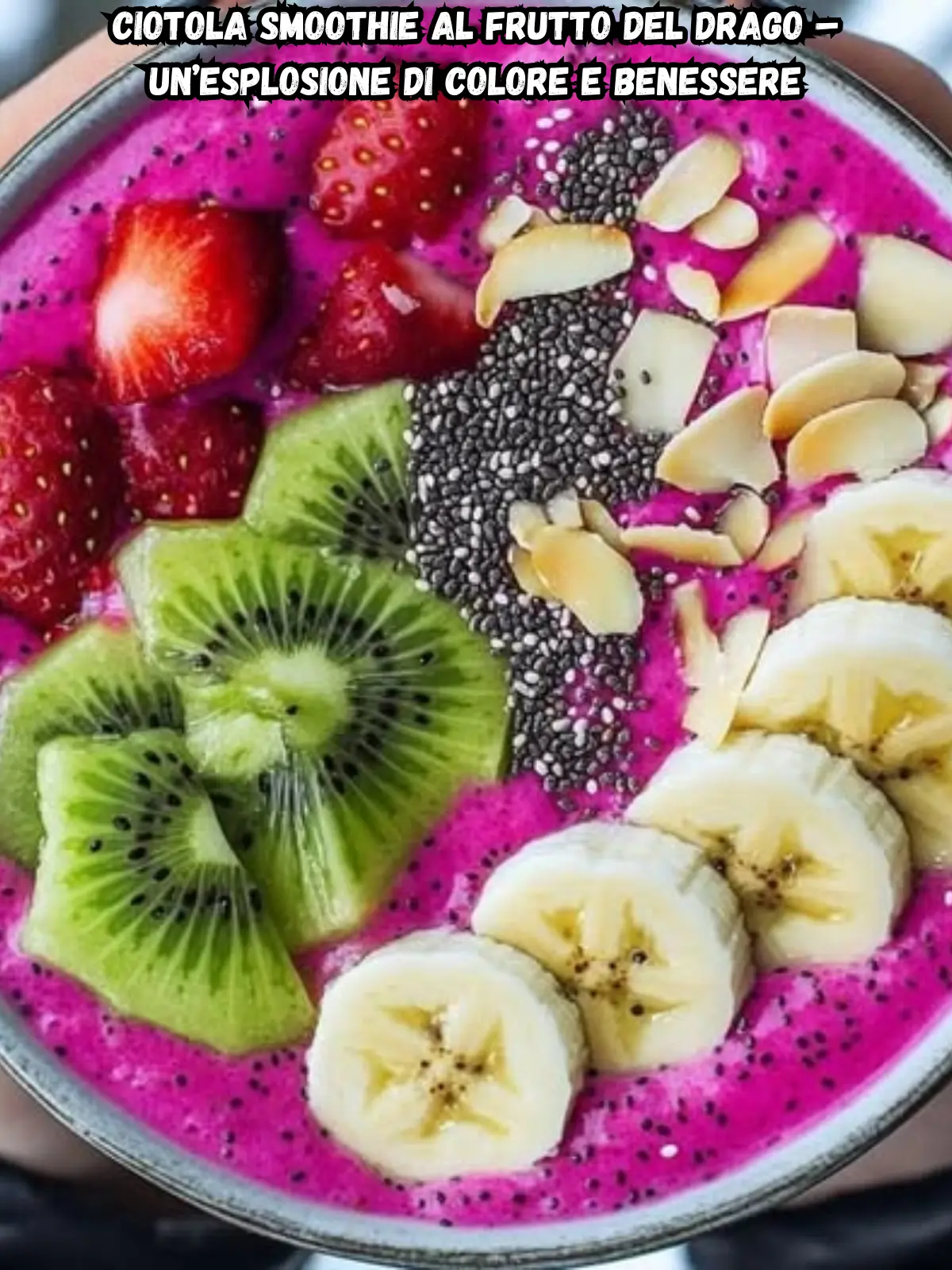 Ciotola Smoothie al Frutto del Drago – Un’Esplosione di Colore e Benessere